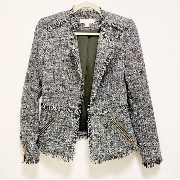 Michael Kors Grey & Black Tweed Jacket - Picture 1 of 7